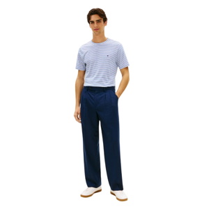 Tommy Hilfiger Stripe Flag Embroidery Crew Neck T-Shirt